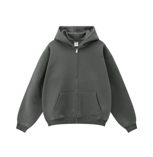 Unisex Zip-Up Hoodie | Custom Logo OEM Private Label Zipper Sweatshirt