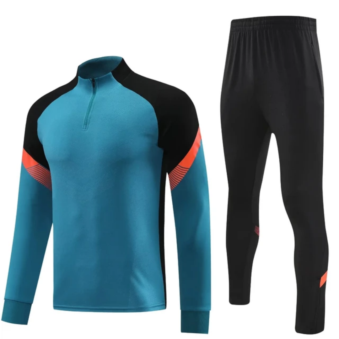 Full Sleeve Soccer Training Kit | OEM Football Training Top & Pants Manufacturer