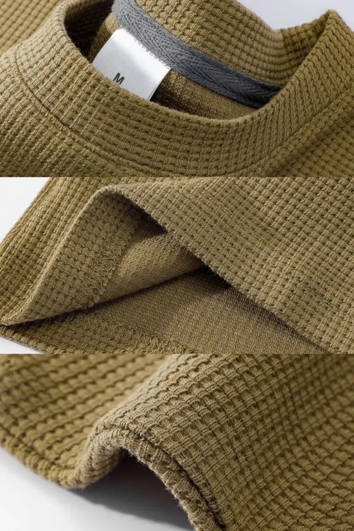 Waffle Knit T-Shirt | Premium Textured Fabric OEM Private Label