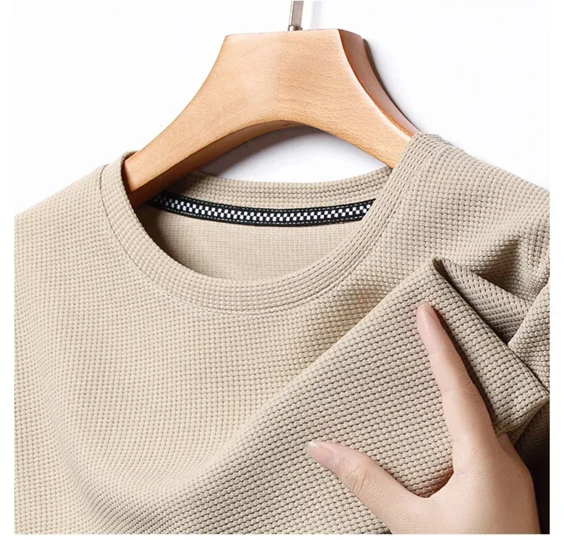 Waffle Knit T-Shirt | Premium Textured Fabric OEM Private Label